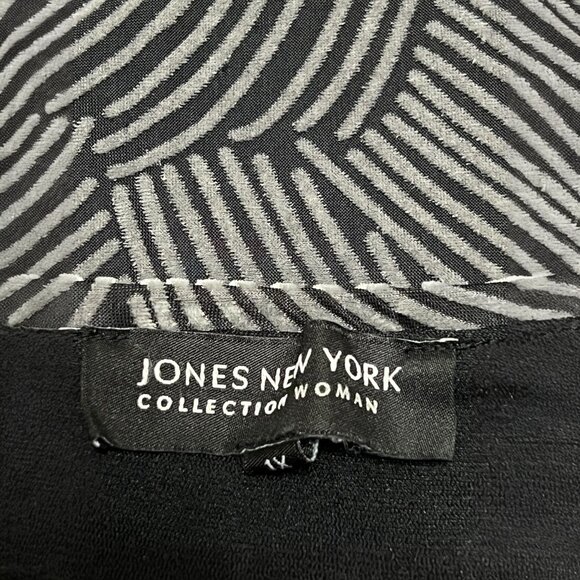 Long black and gray devore velvet skirt - Picture 7 of 7